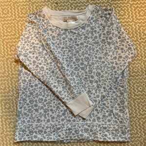 The Beaufort Bonnet Company Blue/white floral sweatshirt